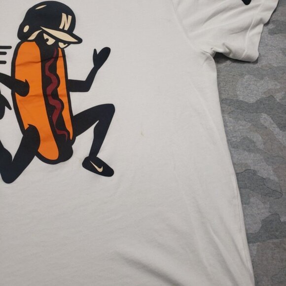 Nike BSBL Shirt Mens Large White Short Sleeve Tee Dri-fit Baseball - Picture 5 of 16